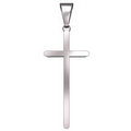 Sterling Silver Cross Pendant, 3/4" X 1.7mm Sterling Silver Cross Pendant, 3/4" X 1.7mm Sterling